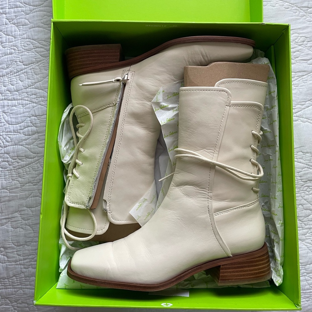 EUC Sam Edelman square toe boots